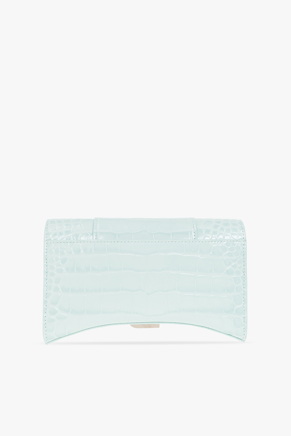 Light blue 'Hourglass' wallet with chain Balenciaga